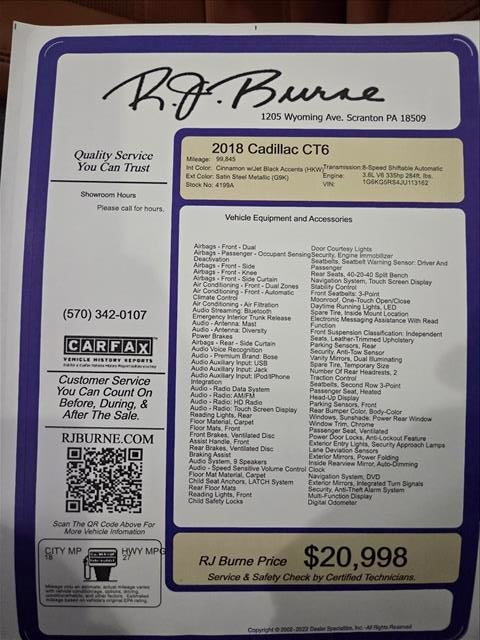 2018 Cadillac CT6 Premium Luxury AWD