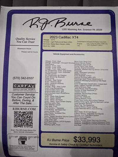 2023 Cadillac XT4 Premium Luxury