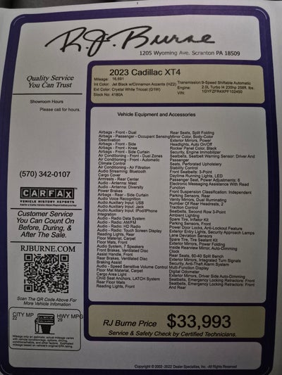 2023 Cadillac XT4 Sport