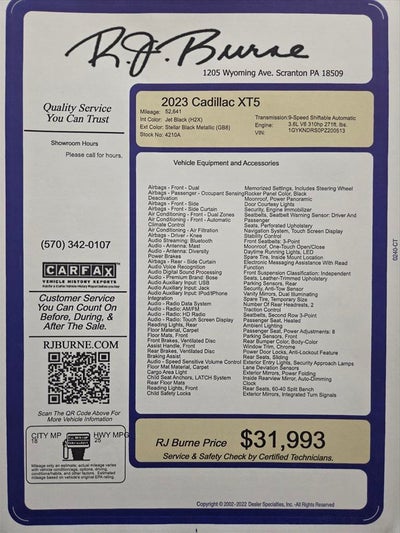 2023 Cadillac XT5 Premium Luxury