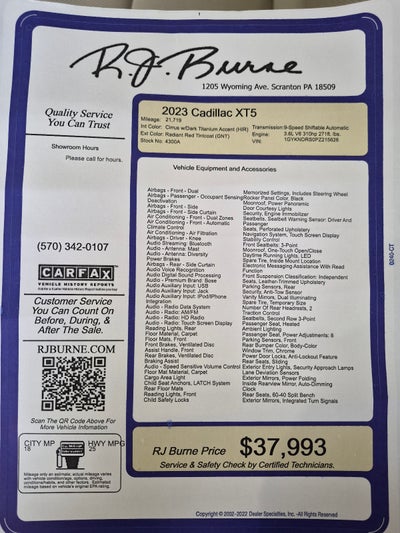 2023 Cadillac XT5 Premium Luxury