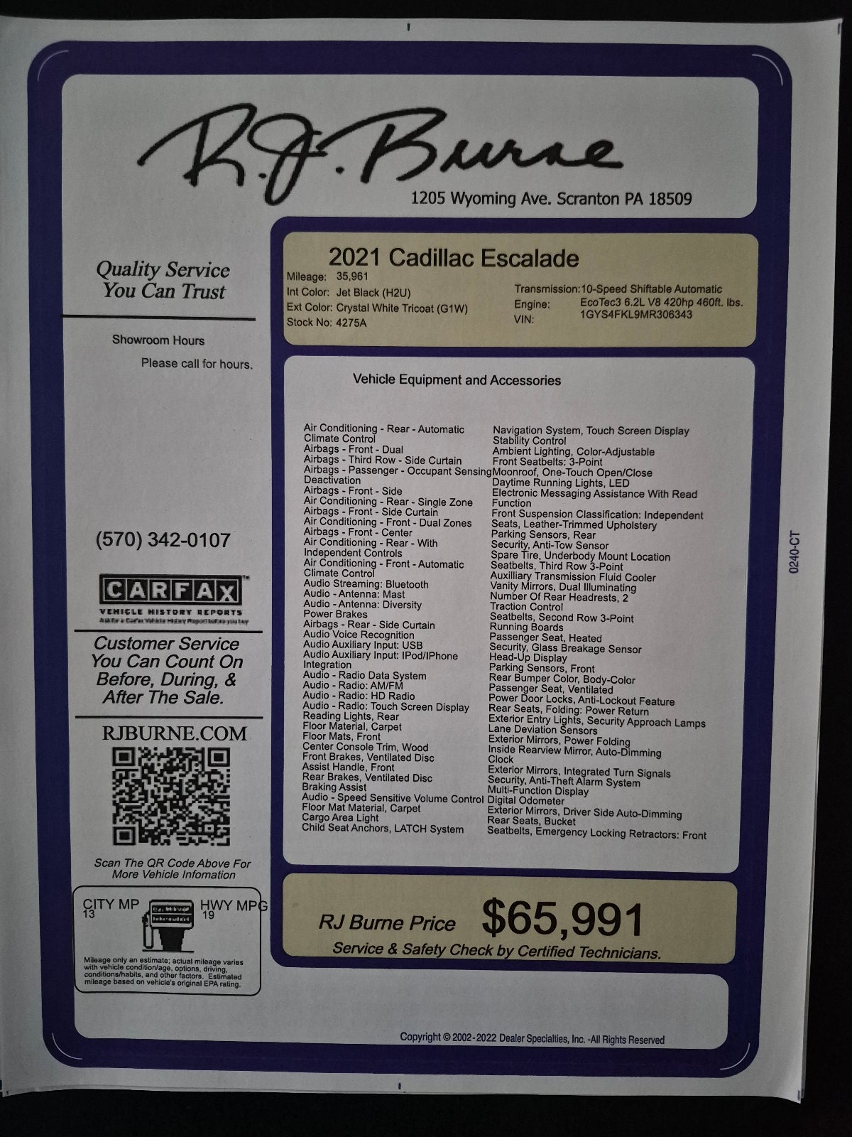 2021 Cadillac Escalade Sport