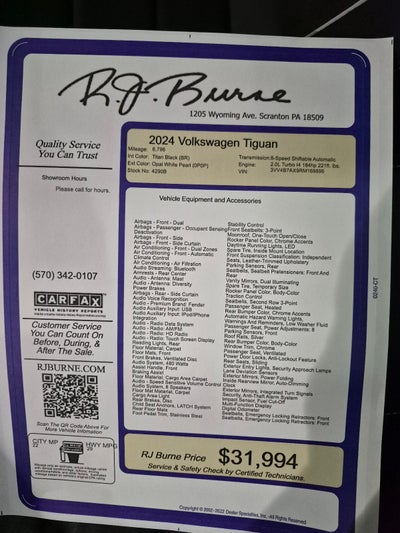 2024 Volkswagen Tiguan SEL R-Line