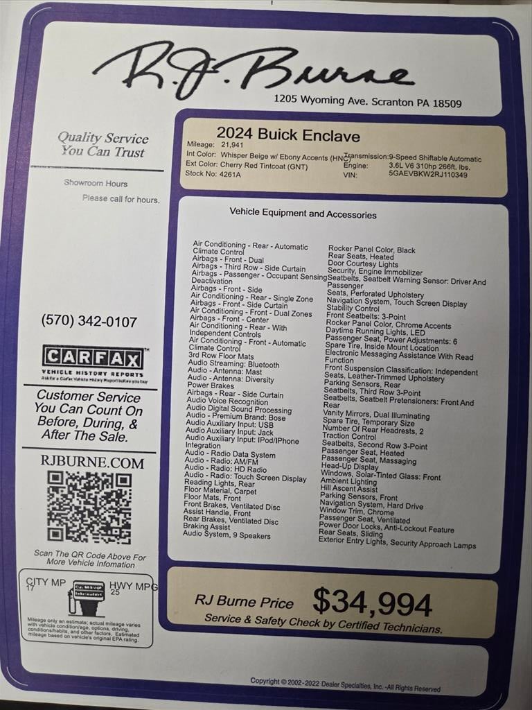 2024 Buick Enclave Premium