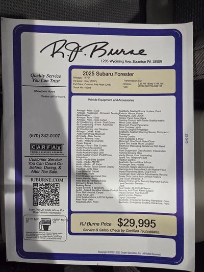 2025 Subaru Forester Premium