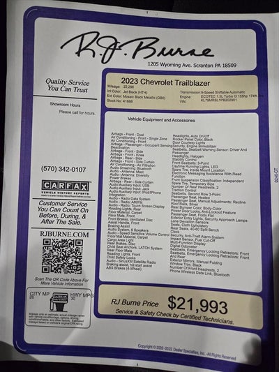 2023 Chevrolet Trailblazer LT